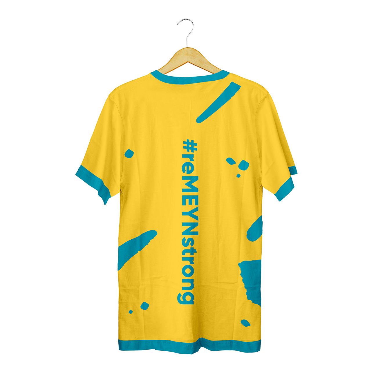 MEYN Flagship Tshirt in Yellow (Back)