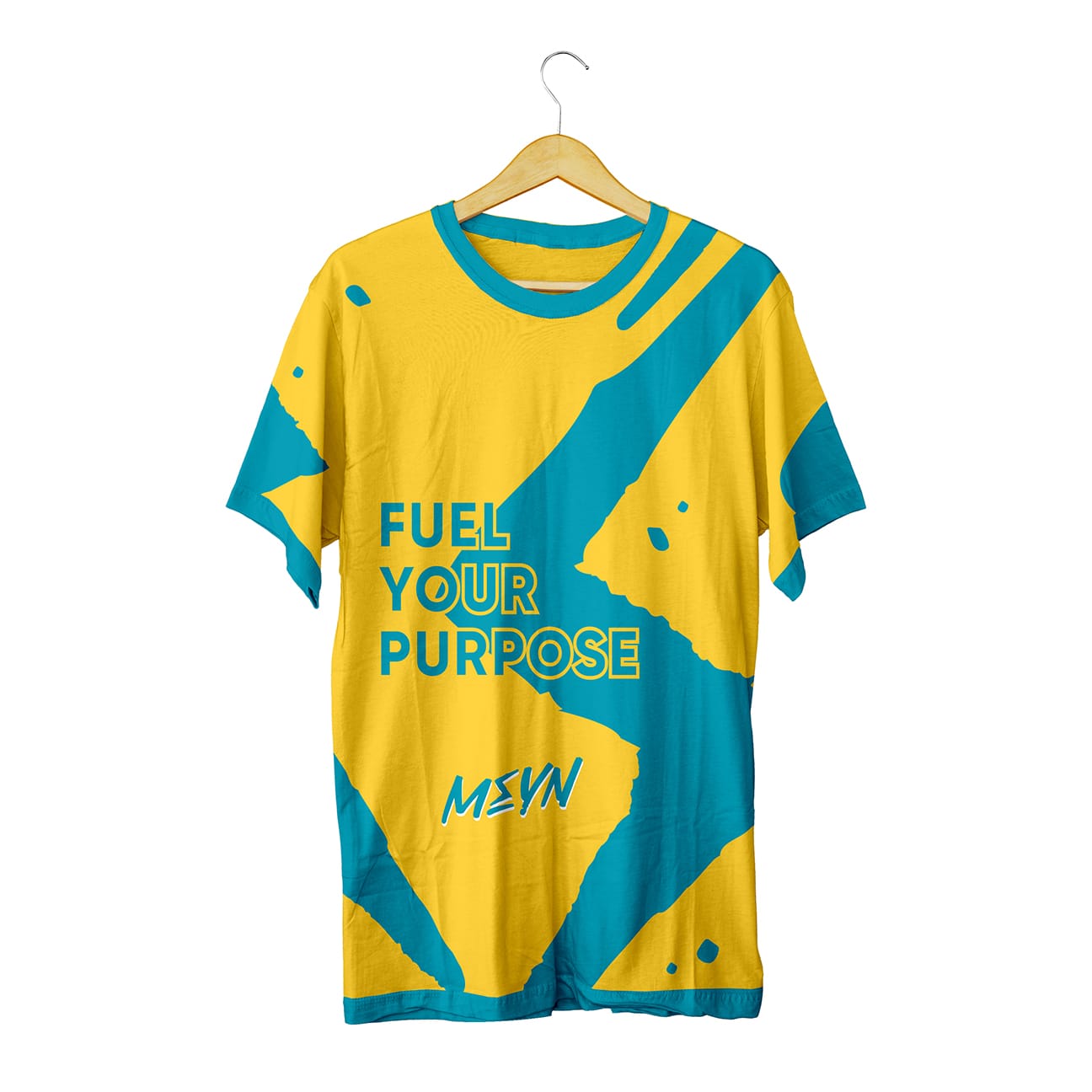 MEYN Flagship Tshirt in Yellow (Front)